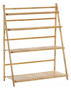 Etajera NEPEL TYP 2, stejar natural, bambus, 70x47x122 cm