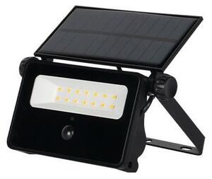 Proiector LED solar SMD, 10W, lumina alb neutra, senzor amurg, 200 lm, ABS si sticla securizata