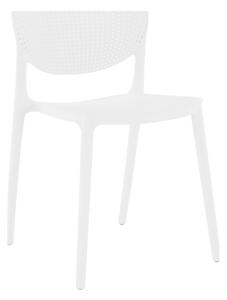 Scaun FEDRA NEW, alb, plastic, 45x53x81 cm
