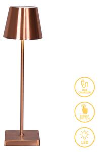 Veioza Brassie Reincarcabila Roz-Auriu 10x35 cm