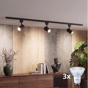 Philips - Spot LED dimmabil pe șină pentru sistemul EASYLINK 3xGU10/7W/230V 1m negru