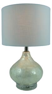 Veioza Sienna Sticla Alb-Antichizat 25x41 cm