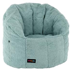 Fotoliu puf ALMERO, verde menta, material textil, 75x75 cm
