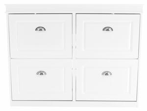 Pantofar SEBER TYP 5, alb, PAL, 105x24x82.5 cm