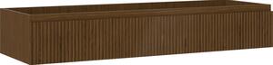 Mexen Rivel, mobilier de baie sub lavoar 140 cm, 1 sertar, canelat, nuc, 91A20-14023-1-BF86