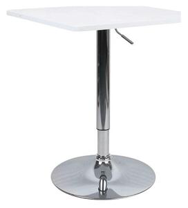 Masa bar FLORIAN 2 NEW, alb/crom, 60x70/91 cm