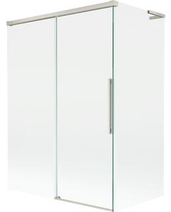 Mexen Rox, paravan de cadă cu 2 aripi, tip L, 120 + 70 x 150 cm, sticlă transparentă de 8 mm, profil din oțel, 8C9L-120-070-97-00