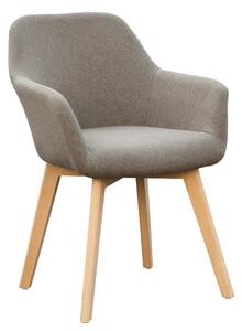 Scaun CLORIN NEW, grej/fag, tesatura/lemn, 56x60x82 cm
