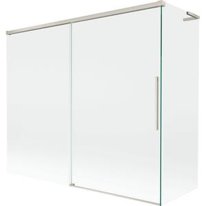 Mexen Rox, paravan de cadă cu 2 aripi, tip L, glisant, 180 + 80 x 150 cm, sticlă transparentă de 8 mm, profil din oțel, 8C9L-180-080-97-00