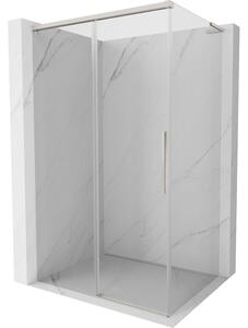 Cabină de duș glisantă Mexen Rox, L 105 x 120 cm, sticlă transparentă de 8 mm, profil din oțel, 8C2L-105-120-97-00