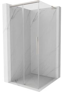 Cabină de duș glisantă Mexen Rox, L 110 x 110 cm, sticlă transparentă de 8 mm, profil din oțel, 8C2L-110-110-97-00