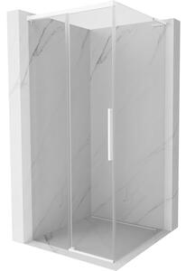 Cabină de duș glisantă Mexen Rox, L 120 x 120 cm, sticlă transparentă de 8 mm, profil alb, 8C2L-120-120-20-00