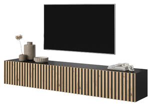 Masă TV Tenessie 175 (negru + stejar artisan). Promo -19%. 1098790
