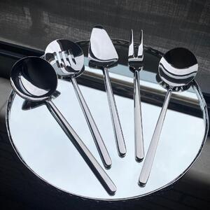 Set ustensile servire 5 bucati Allegra Argintiu 23.5x23.5x4 cm