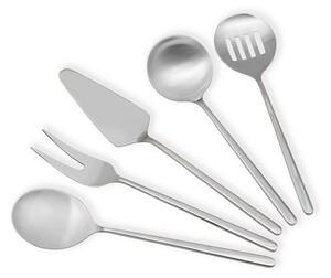 Set ustensile servire 5 bucati CKB0253 Argintiu 25.5x25.5x3 cm