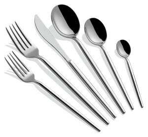 Set tacamuri 36 bucati Almeria Argintiu 23.4x23.4x6 cm