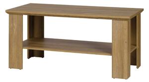 Masuta cafea LEON MZ17, stejar inchis, PAL laminat/muchii ABS, 120x60x