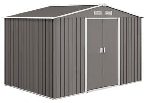 Outsunny magazie scule si unelte, casuta de gradina din fier, sopron pentru exterior 277x195x192 cm | Aosom Romania