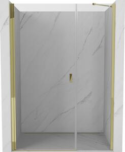 Mexen Mist-B, ușă de duș cu 1 aripă 120 cm, sticlă transparentă, profil auriu lucios, 8A2-120-001-50-00