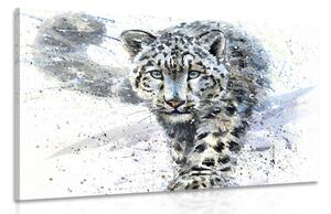Tablou leopardul desenat