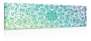 Tablou Mandala albastru-verde