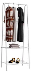 Stander haine RETOR, alb, metal, 60x35x160 cm