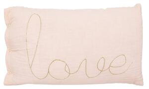 Perna decorativa copii LOVE 50x30cm, roz