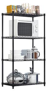Etajera SUER TYP 1, negru, metal, 56x35x120 cm