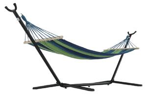 Hamac EVANA NEW, turcoaz/albastru/verde, bumbac/otel
