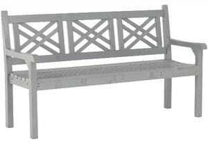 Bancă gradina FABLA, gri, lemn, 150x58x88 cm