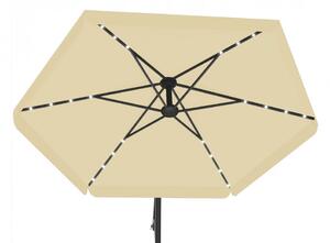 Umbrelă de grădină cu iluminare LED 3 m - Bej