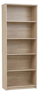 Biblioteca JOHAN 2 NEW 04, stejar sonoma, PAL melaminat, 73x34x186 cm