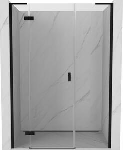 Mexen Mist-H L, ușă de duș cu 1 aripă stânga 120 cm, sticlă transparentă, profil negru, 8A5L-120-001-70-00-L