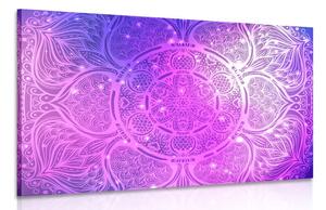 Tablou Mandala indiană cu un fundal galactic