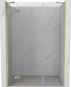 Mexen Mist-H, ușă de duș cu 1 aripă, stânga, 120 cm, sticlă transparentă, profil auriu mat, 8A5-120-001-55-00-L