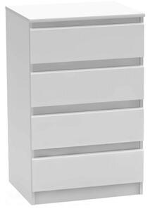 Comoda HANY NEW 014, alb, PAL laminat, 60x49x95 cm