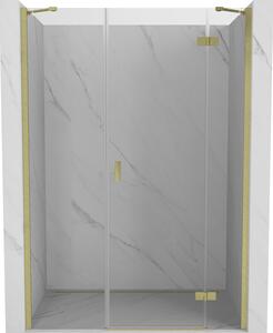 Mexen Mist-H, ușă de duș cu 1 aripă, dreapta, 120 cm, sticlă transparentă, profil auriu mat, 8A5-120-001-55-00-P