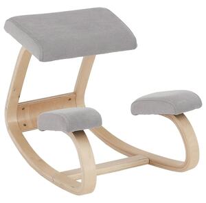Scaun RENAR, gri/stejar, stofa clasica/lemn, 50x72x53 cm