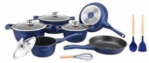 Set de oale si tigai 10 piese cu manere detasabile Blue