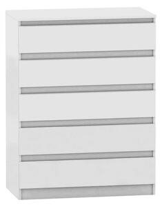 Comoda HANY NEW 005, alb, DTD laminat, 90x49x117 cm