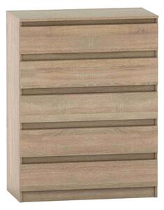 Comoda HANY NEW 005, stejar sonoma, PAL laminat, 90x49x117 cm