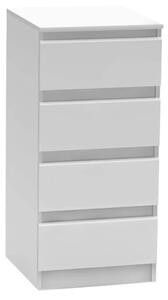Comoda HANY NEW 009, alb, PAL laminat, 45x49x95 cm