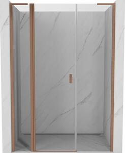 Mexen, Ușă de duș pivotantă Mexen Mist L 135 cm, transparentă, cupru periat - 8A4L-135-001-65-00