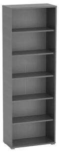 Biblioteca RIOMA NEW TYP 01, grafit, DTD laminat, 75x38x218 cm