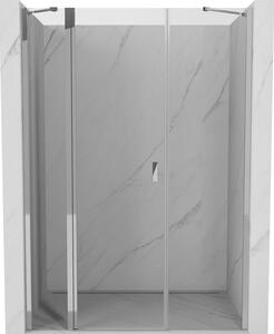 Mexen, Ușă de duș cu balamale Mexen Mist 125 cm, transparentă, cromată - 8A4-125-001-01-00