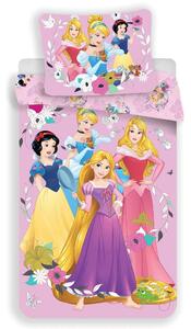 Lenjerie inclusă Prințese Disney - Prințesă | 140 x 200 cm / 70 x 90 cm