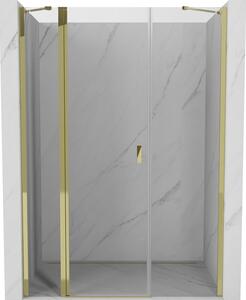 Mexen, Ușă de duș pivotantă Mexen Mist 120 cm, transparentă, aurie - 8A4-120-001-50-00