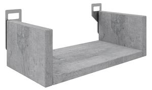 Raft de perete Derva, Pako World, Gri ciment, 30x15x10 cm