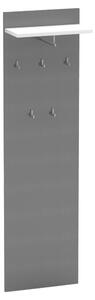 Cuier cu bara de umerase RIOMA NEW TYP 19, gri grafit/alb, DTD laminat