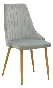 Scaun Azori, Pako World, Catifea, Gri, 49x55x85 cm